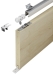 Holz-Schiebetürbeschlag Set für Holztüren - für Wand- und Deckenmontage