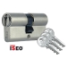 Profilzylinder - gleichschließend LCE014381 inkl. 3 Schlüssel - Messing mattvernickelt