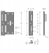 SF Winkelschließblech mit Kunststoffeinsatz - für einbruchhemmende Türen  170 x 20 x 8 x 3,0 mm