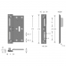 SF Winkelschließblech mit Kunststoffeinsatz - für einbruchhemmende Türen  170 x 28 x 8 x 3,0 mm
