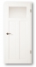 Weißlack Massivholz-Stiltür Kathrin mit Lichtausschnitt 1G